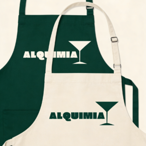 Delantal Merch Alquimia - Algodón con logo estampado