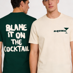 Camiseta Merch Alquimia – Algodón con logo estampado
